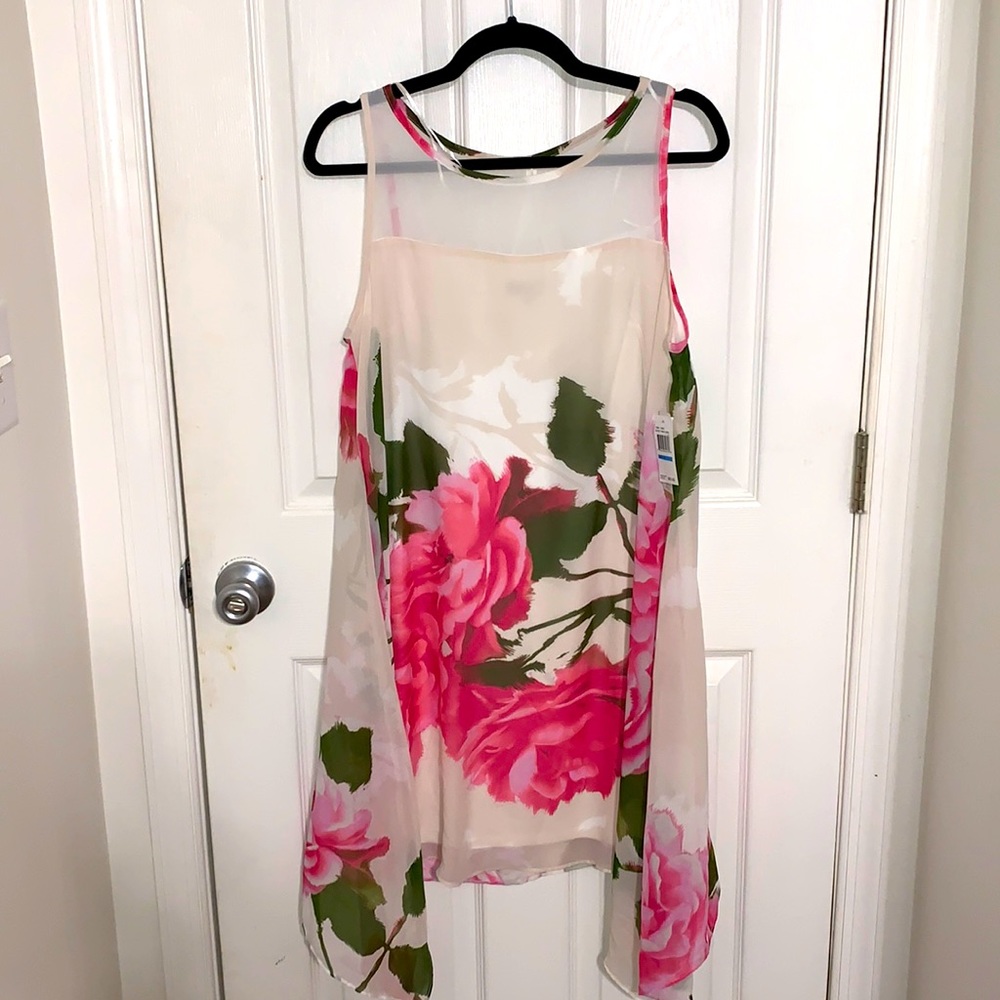 Robbie Bee Pink Floral Dress